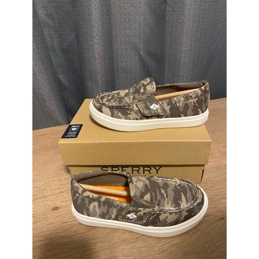 NEW Sperry Camo Slip on Shoes toddler size 5